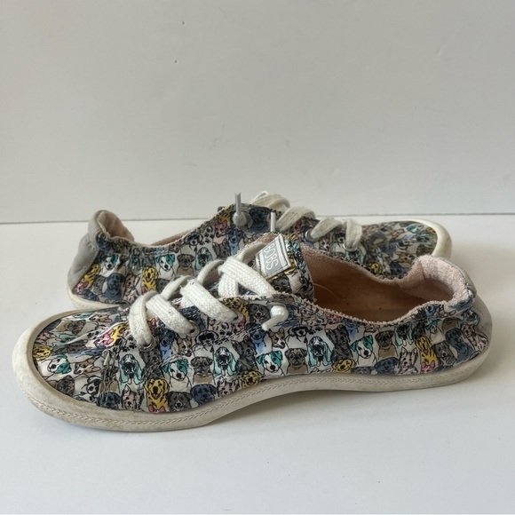 Skechers BOBS Slip On Memory Foam Sneaker Dog Print 10 - Picture 8 of 12